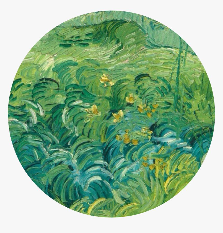 Clip Art Grace Permalink Notes - Green Van Gogh Painting, HD Png Download, Free Download