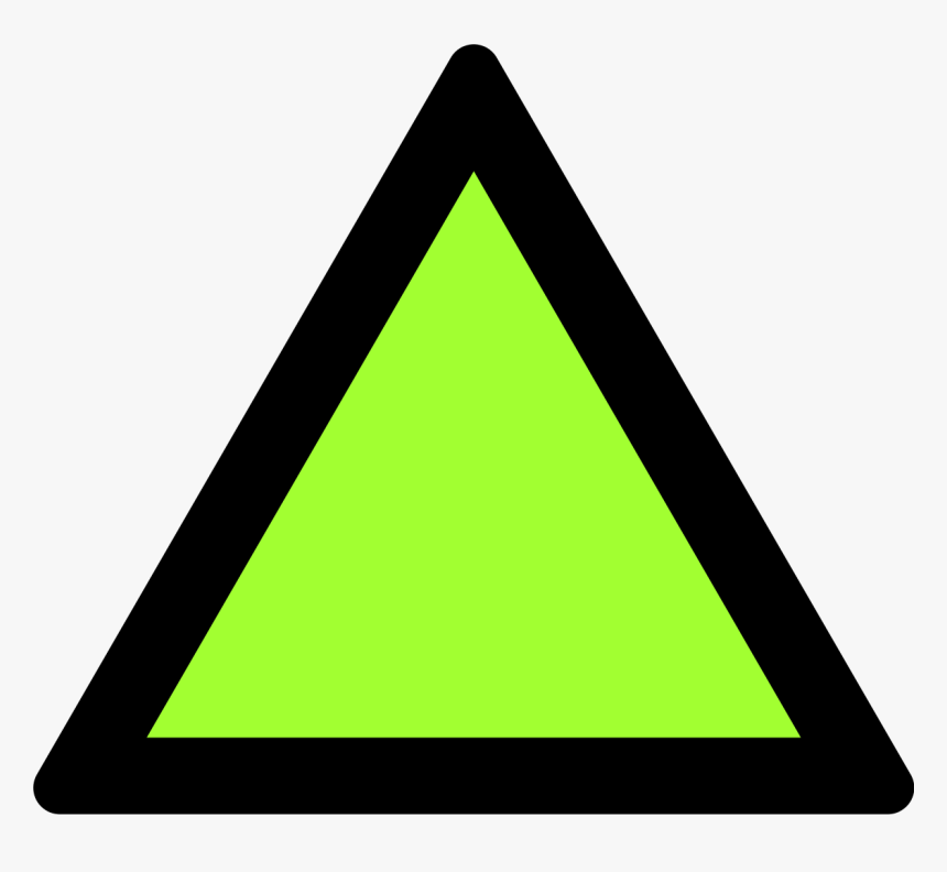 Triangle Warning Sign - Yellow And Black Triangle, HD Png Download, Free Download