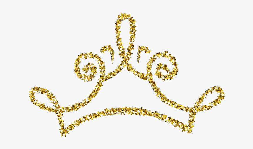 #gold #sparkle #sparkles #goldcrown #crown #tiara #goldtiara - Glitter Gold Crown Png, Transparent Png, Free Download