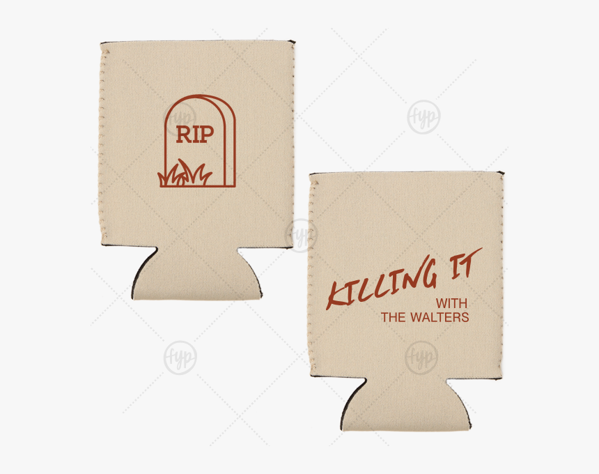 Foryourparty"s Personalized Khaki Flat Can Cooler With - Label, HD Png Download, Free Download