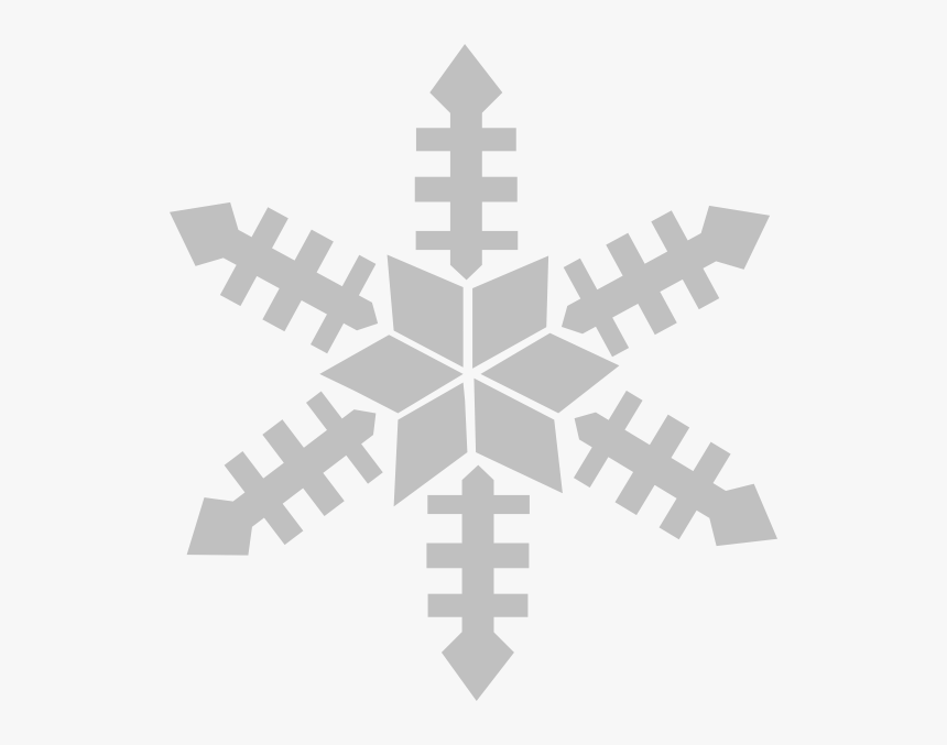 Snow Vector Frpic - Gray Snowflake Clipart, HD Png Download, Free Download
