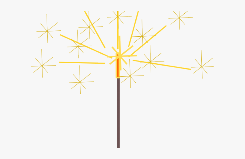 Sparklers Clipart New Year"s - Sparkler Clip Art Png, Transparent Png, Free Download