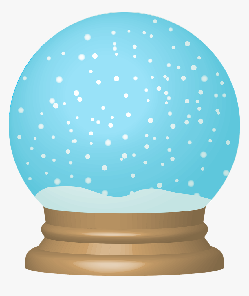 Snowflake Cluster Clip Art - Transparent Snow Globe Clipart, HD Png Download, Free Download