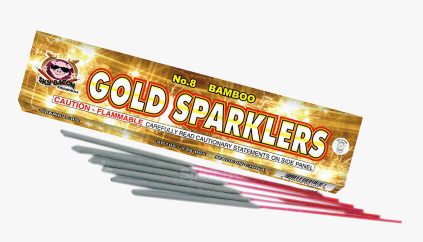 Gold Sparklers Clipart , Png Download - Sparkler, Transparent Png, Free Download