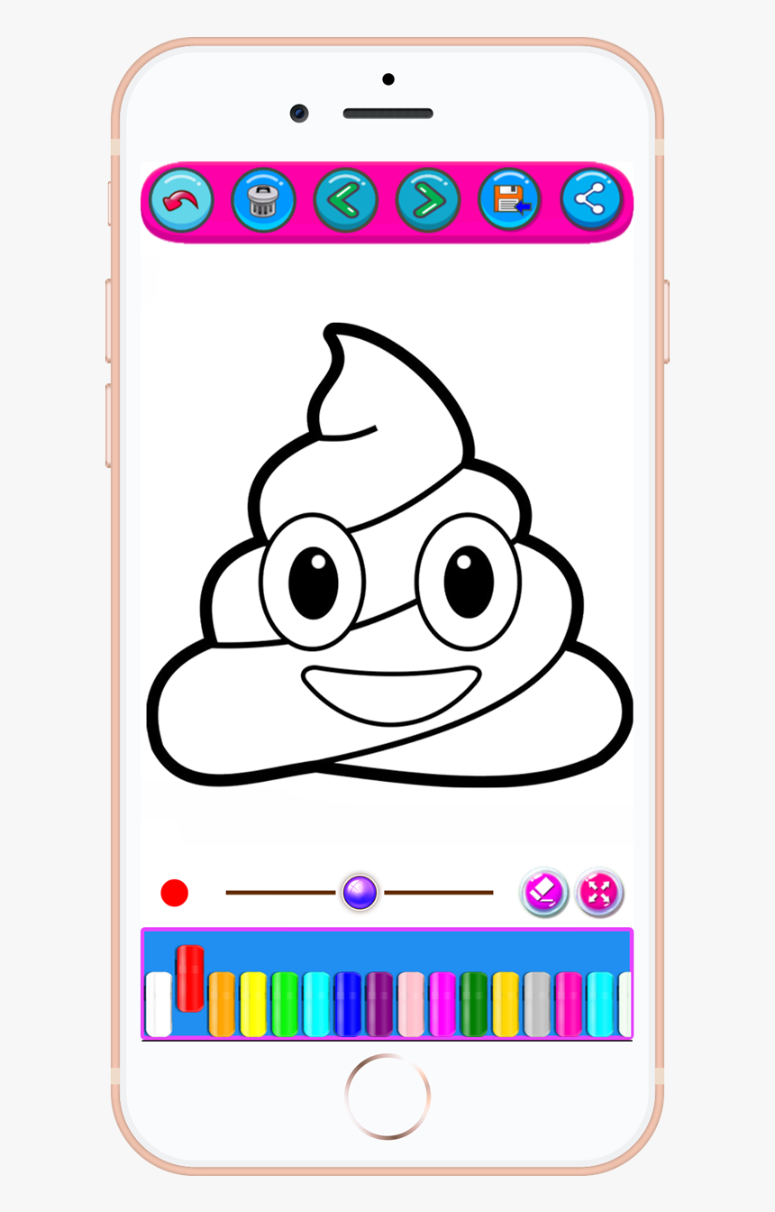 Poop Emoji Coloring Sheet, HD Png Download, Free Download