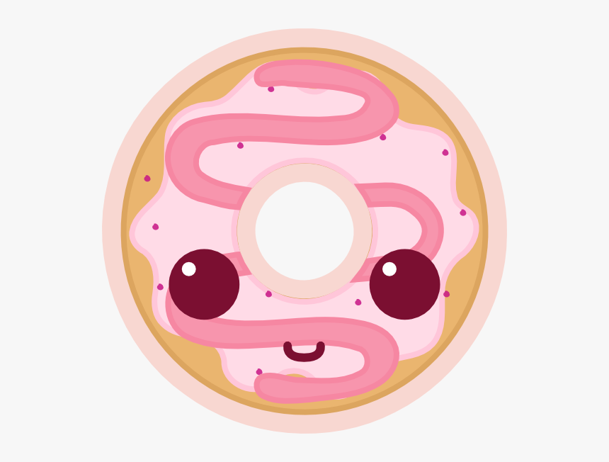 Face Clipart Donut - Donut Cute Kawaii Clipart, HD Png Download, Free Download