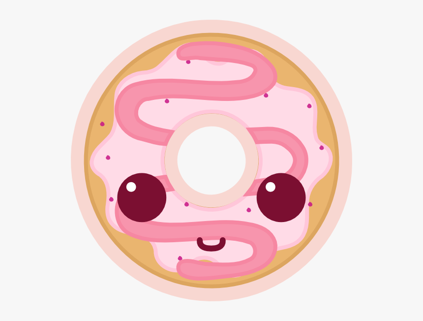 Face Clipart Donut - Donut Cute Kawaii Clipart, HD Png Download - kindpng