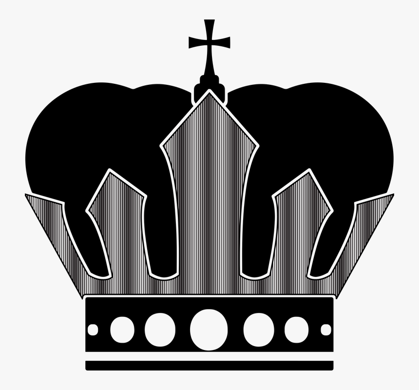 Crown Silhouettes, King, Crown, Silhouette, Symbol - Cross, HD Png Download, Free Download