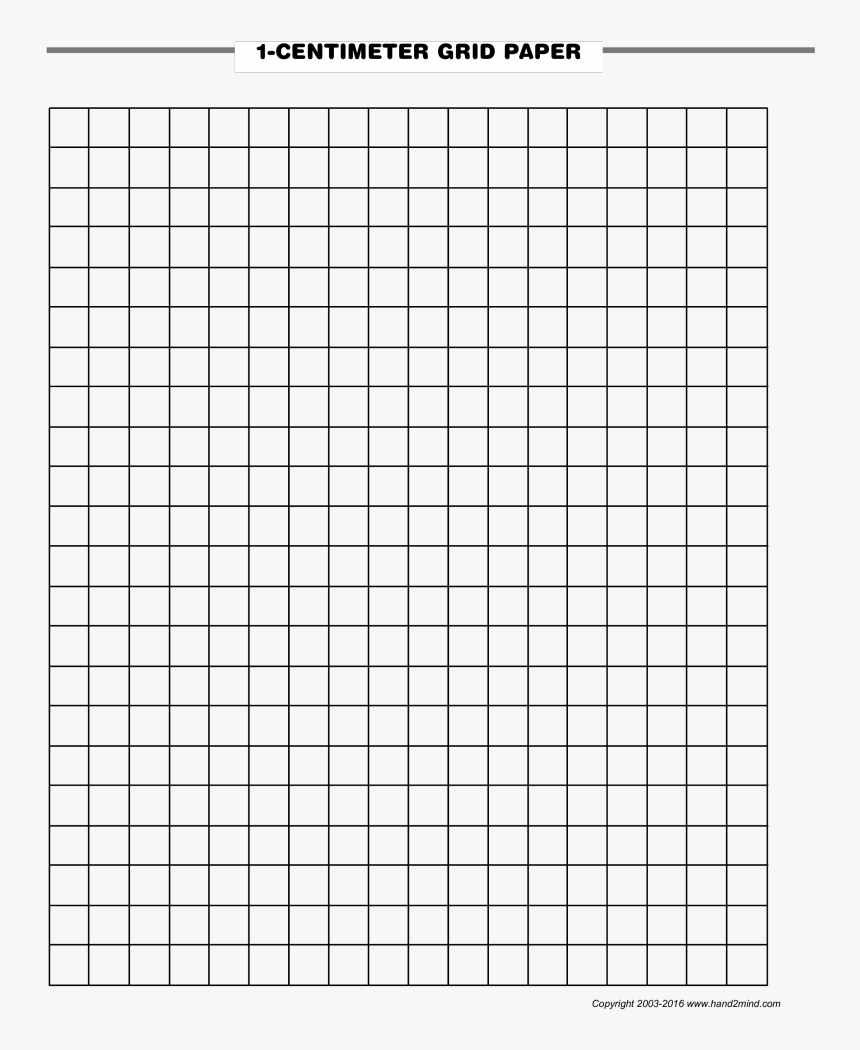 1 Centimeter Graph Paper - Grid Paper Pdf, HD Png Download, Free Download