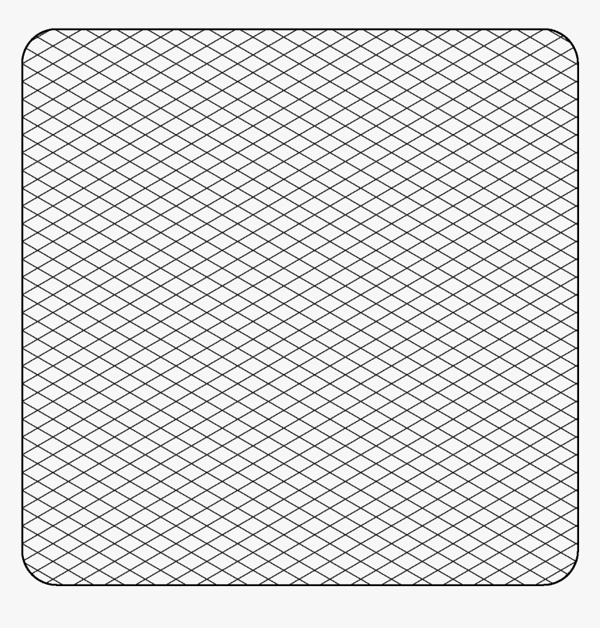 Printable Isometric Graph Paper Grid - Graph Paper, HD Png Download, Free Download