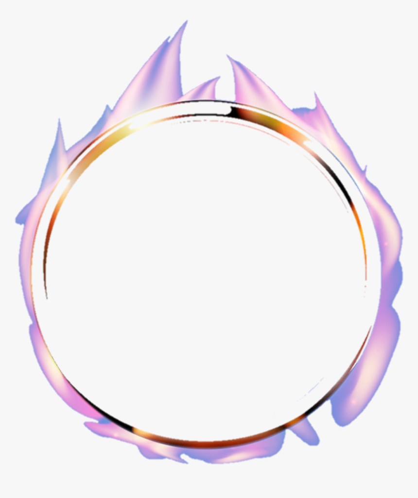 #freetoedit #magicmirror #frame #round #magic #circle - Transparent Purple Flame Circle, HD Png Download, Free Download