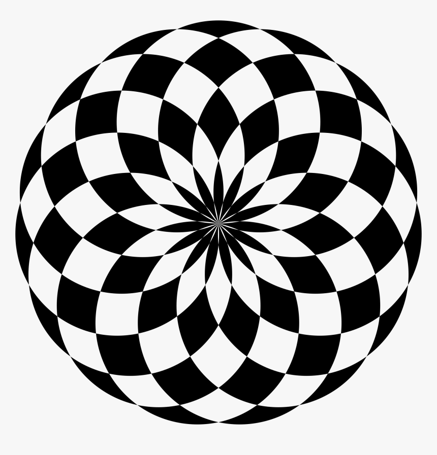 Reina"s Magic Circle By Kyokoofmirrors - Black And White Circle Checkerboard, HD Png Download, Free Download