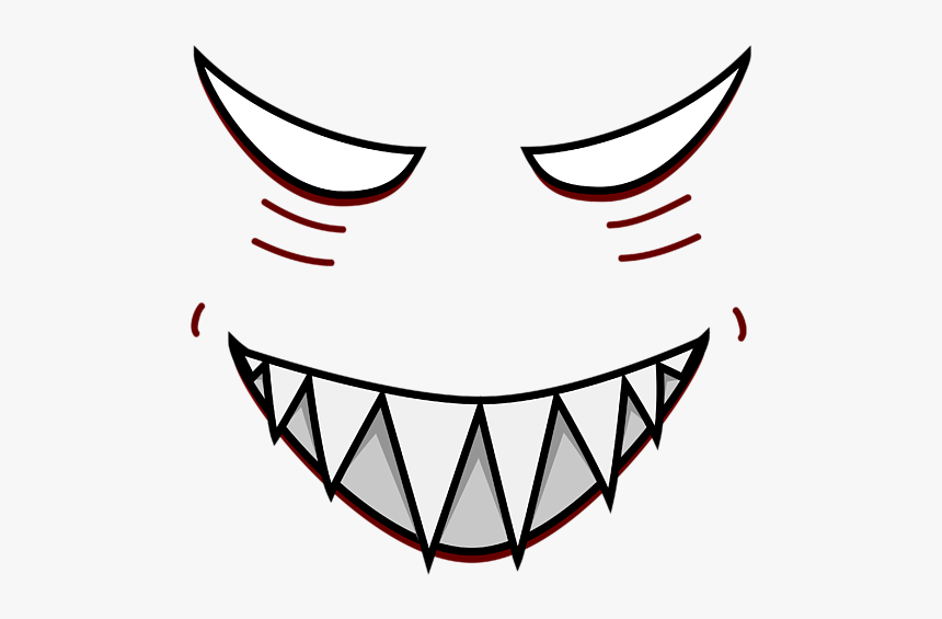 Clipart Mouth Evil - Evil Face No Background, HD Png Download, Free Download