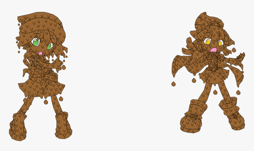 Arle Nadja And Amitie Covered In Mud By Pixelatedbee - Coated In Mud Cartoon, HD Png Download, Free Download