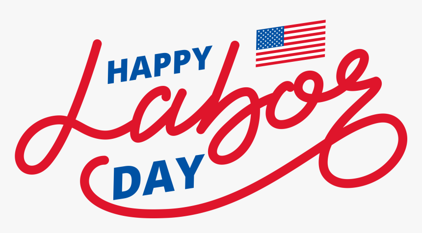 Happy Labor Day Text With American Flag - Happy Indian Air Force Day 2019, HD Png Download, Free Download