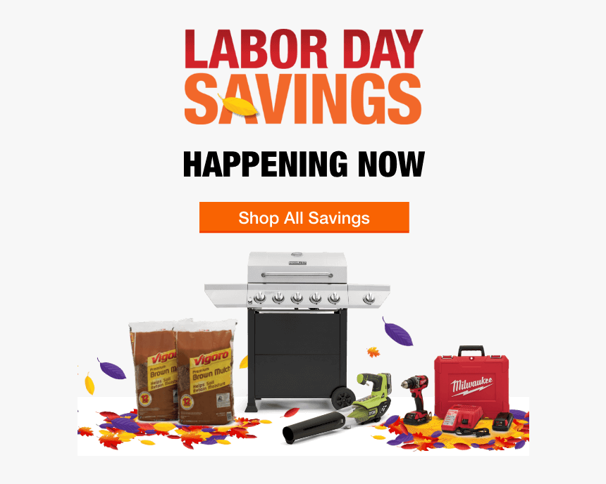 2017 Home Depot Labor Day Sale, HD Png Download, Free Download