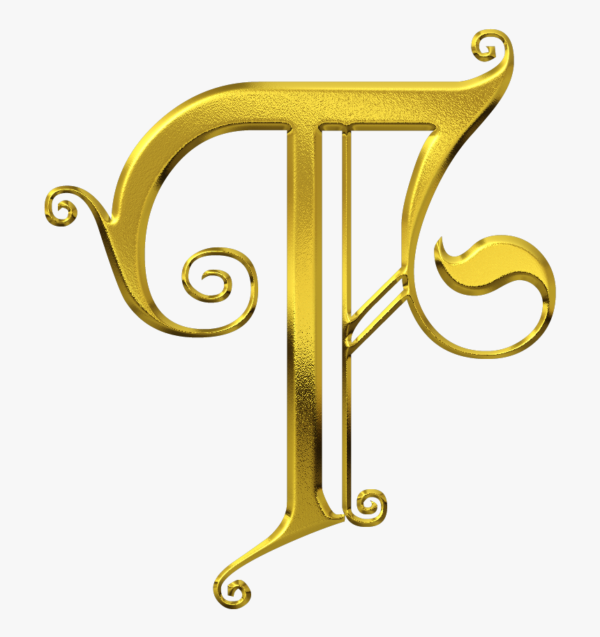 T Fancy Letters Gold Letters Letter T Initials - Fancy Letter T Png, Transparent Png, Free Download