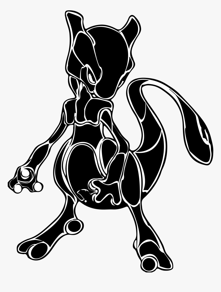 Tribal Mewtwo Tattoo, HD Png Download, Free Download