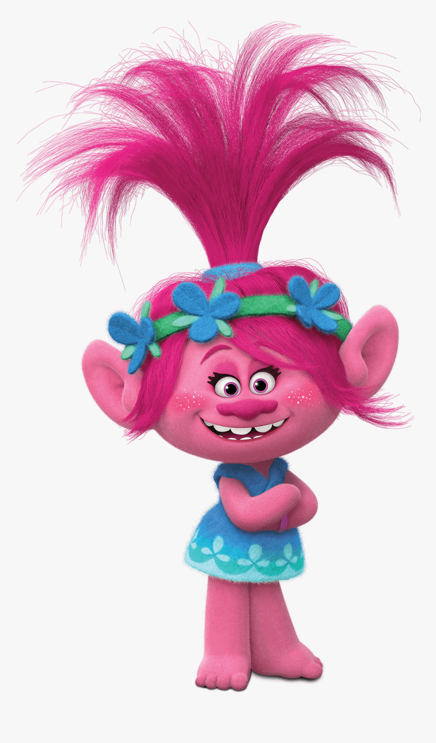 Poppy Troll, HD Png Download - kindpng.