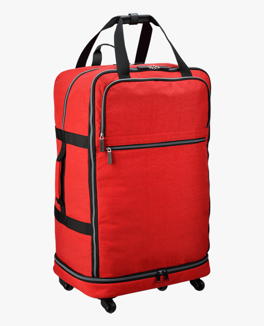 Red Travel Bag No Background Transparent Image - Travel Bag Transparent Background, HD Png Download, Free Download