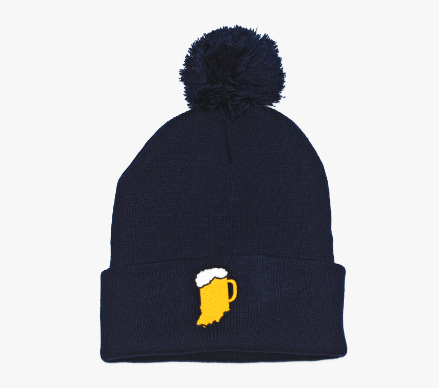 Drink Navy Pom Beanie"
 Data-large Image="//cdn - Beanie, HD Png Download, Free Download