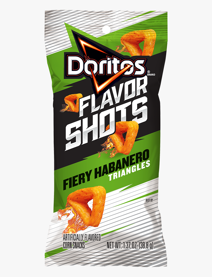 Doritos Flavor Shots Fiery Habanero Triangles - Doritos Habanero Flavor Shots, HD Png Download, Free Download
