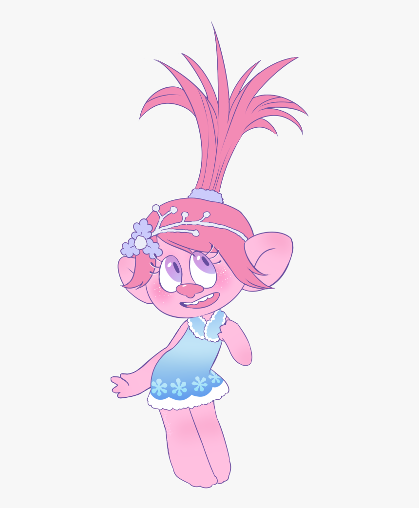 Dreamworks Trolls Trolls Princess Poppy Trolls Holiday - Cartoon Poppy Troll, HD Png Download, Free Download