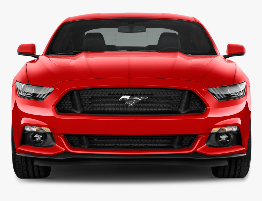 Transparent Mustang Gt Clipart - 2015 Ford Mustang Front View, HD Png Download, Free Download