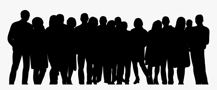 Opioidscover - Standing Crowd Silhouette Transparent, HD Png Download, Free Download