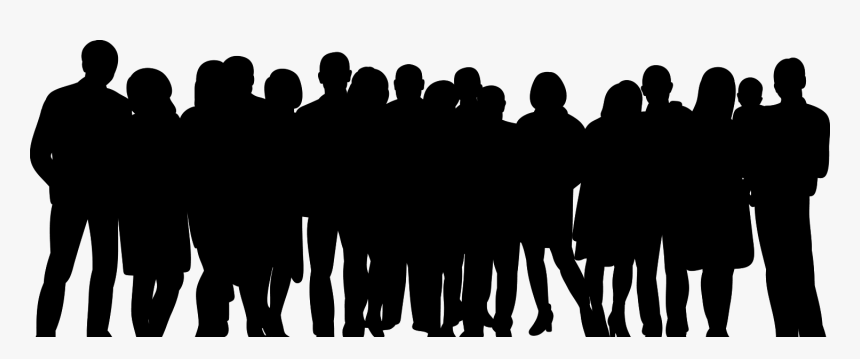 crowd silhouette png