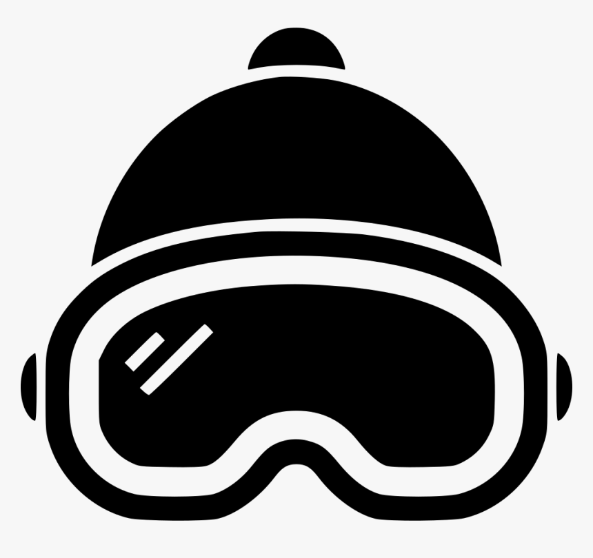 Skiier Snowboarding Goggles And Beanie - Snowboard Icon Png, Transparent Png, Free Download