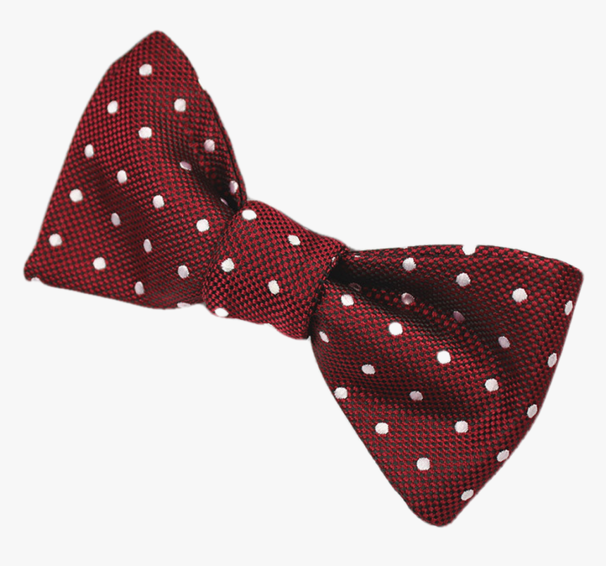 Red And White Polka Dot - Bow Tie, HD Png Download, Free Download