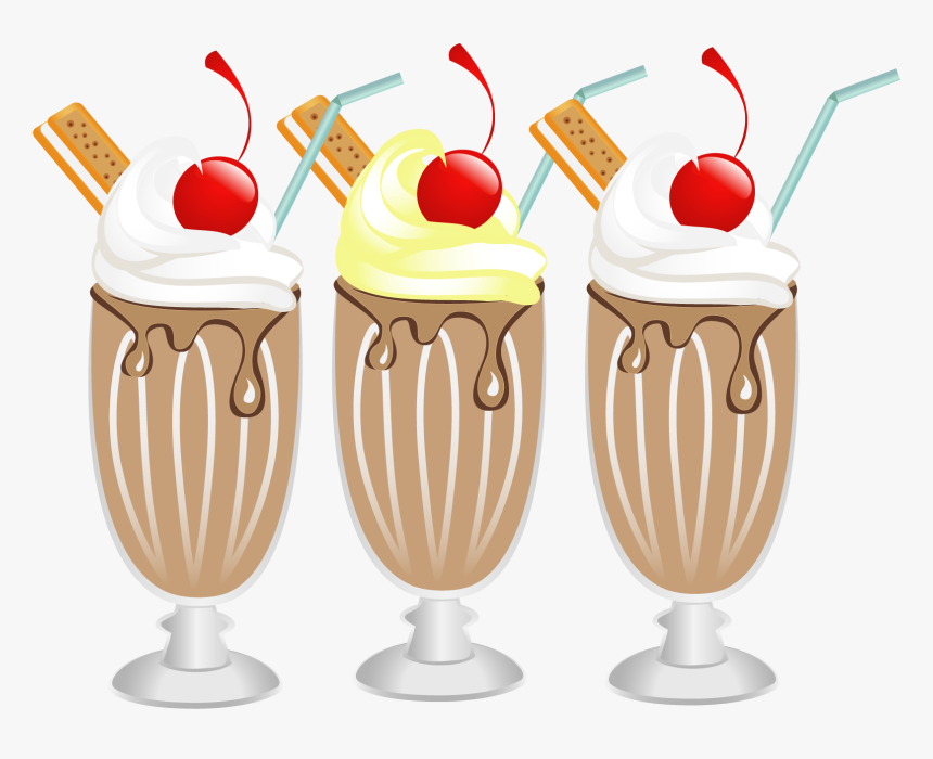 Milkshake,frozen Dessert,food,drink,clip Art,dessert,ice - Transparent Milkshakes Clipart, HD Png Download, Free Download