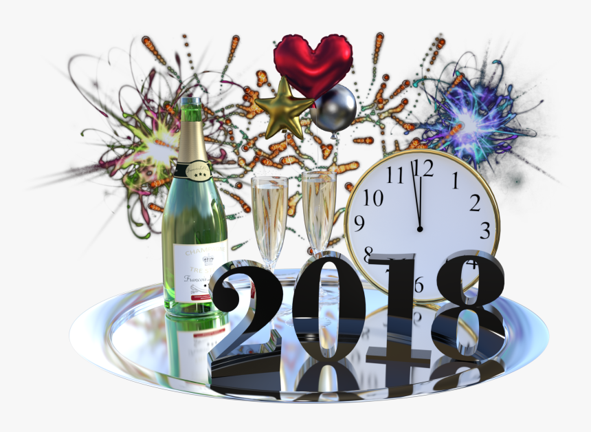 Transparent Happy New Year 2017 Png - New Year 2018 Background Png, Png Download, Free Download