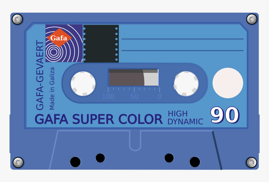 Audio Cassette Png - Cassette Clip Art, Transparent Png, Free Download