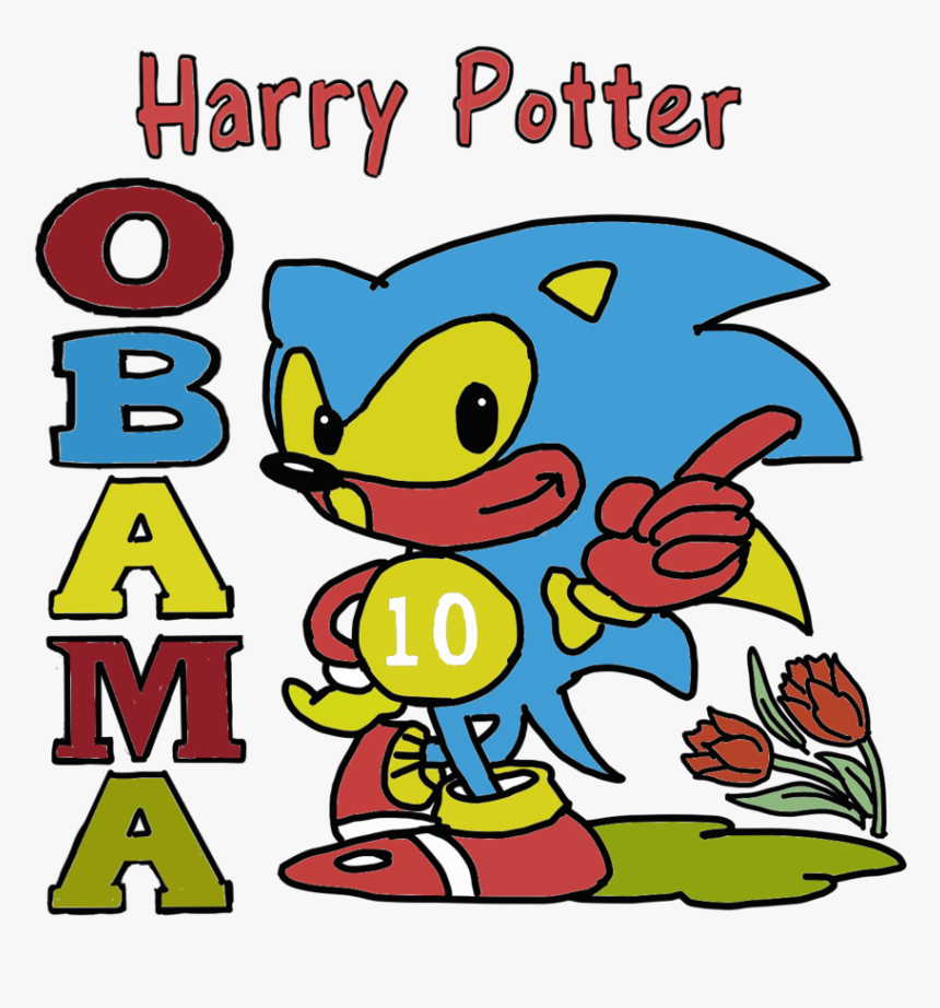 Harry Potter Sonic Obama Sticker, HD Png Download, Free Download