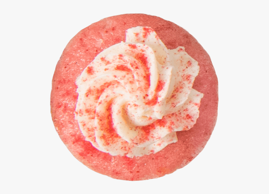 Strawberry Milkshake Small Top View - Buttercream, HD Png Download, Free Download