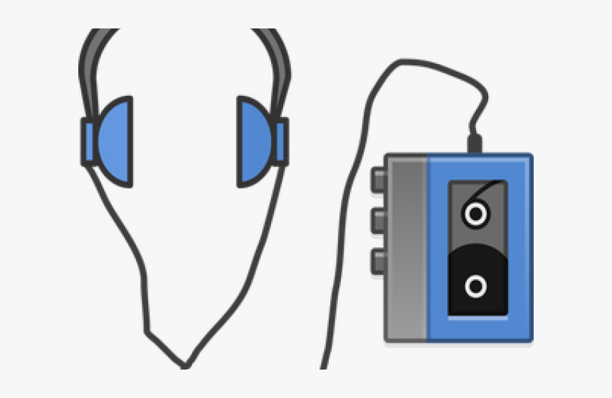 Radio Clipart Tape Player - Cassette Player Clipart, HD Png Download, Free Download