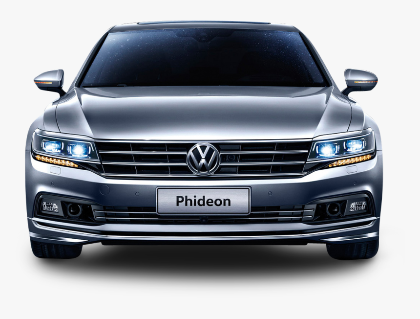 Gray Volkswagen Phideon Front View Car - Car Front View Png, Transparent Png, Free Download