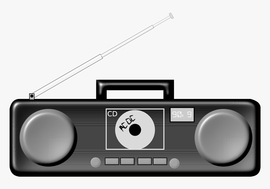 Cassette Tape Clipart Boombox - Background Cd Transparent, HD Png Download, Free Download