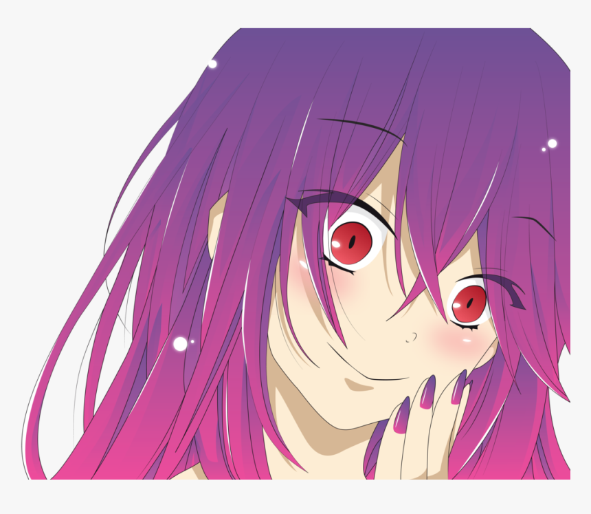 Anime Smile Png - Crazy Anime Killer Girl, Transparent Png, Free Download