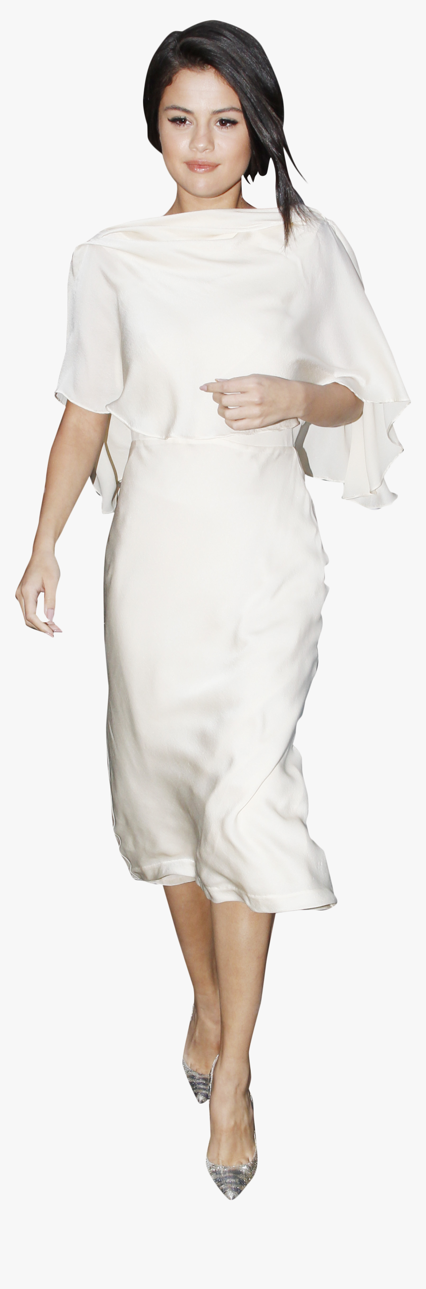 Selena Gomez White Dress - Cocktail Dress, HD Png Download, Free Download