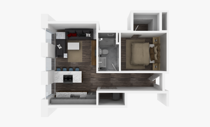 S124 Typica Unit Type 4 Plans Floor 2 5 Scene - Floor Plan, HD Png Download, Free Download