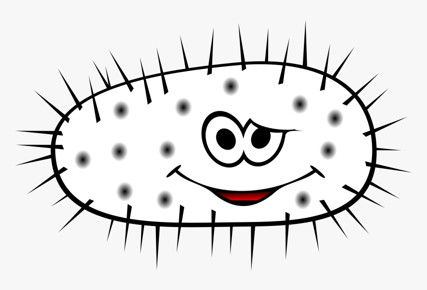 Bacteria Clipart Black And White, HD Png Download, Free Download