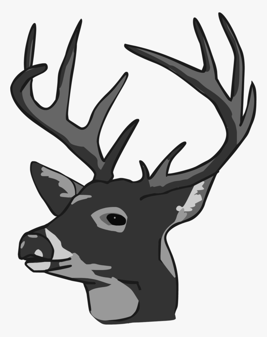 Transparent Deer Head Silhouette Png - Deer Clipart Head, Png Download, Free Download