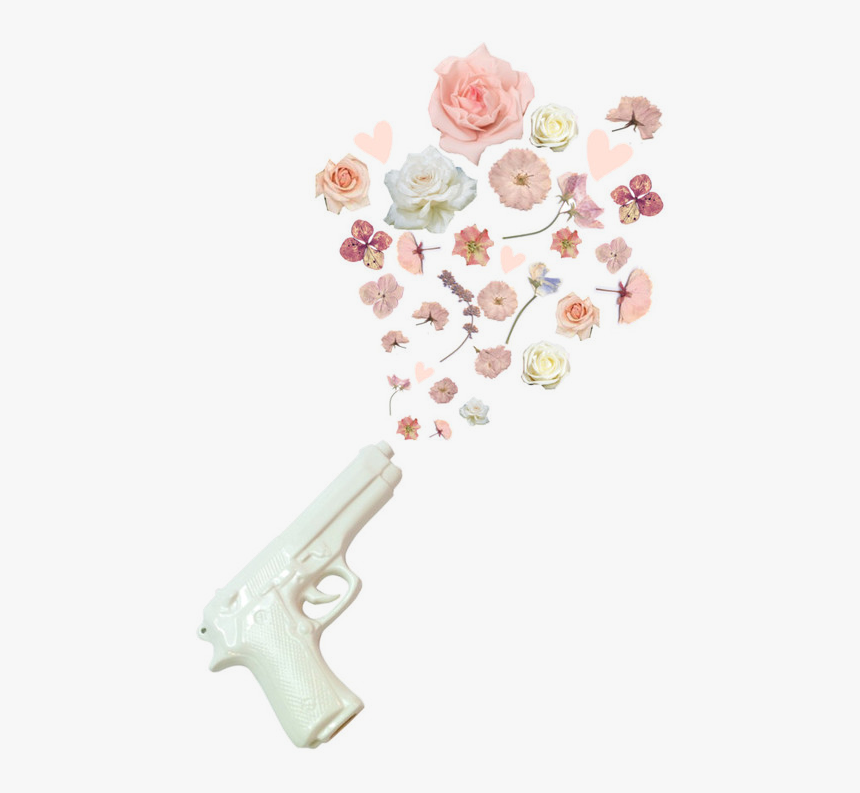 Flowers, Gun, And Transparent Image - Pastel Goth Tumblr Transparent, HD Png Download, Free Download