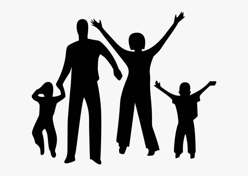 Family Silhouette Png, Transparent Png, Free Download