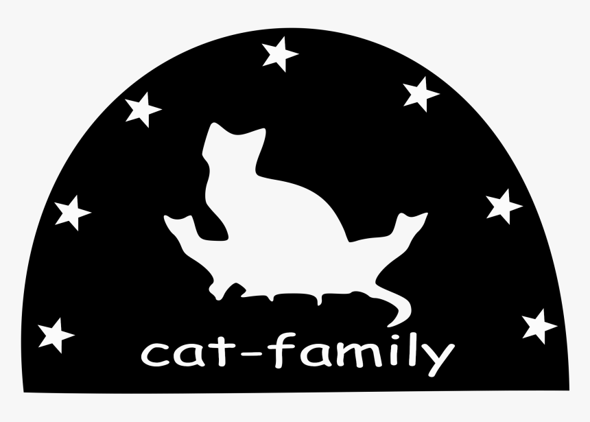 Cat Family Silhouette Clip Arts - Happy Sugar Life Anime, HD Png Download, Free Download