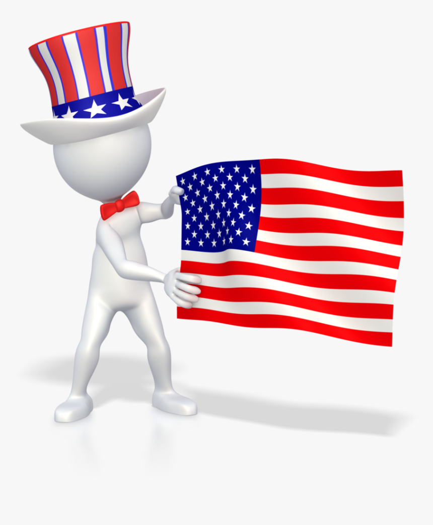 Transparent Grunge American Flag Png - Guy With American Flag, Png Download, Free Download