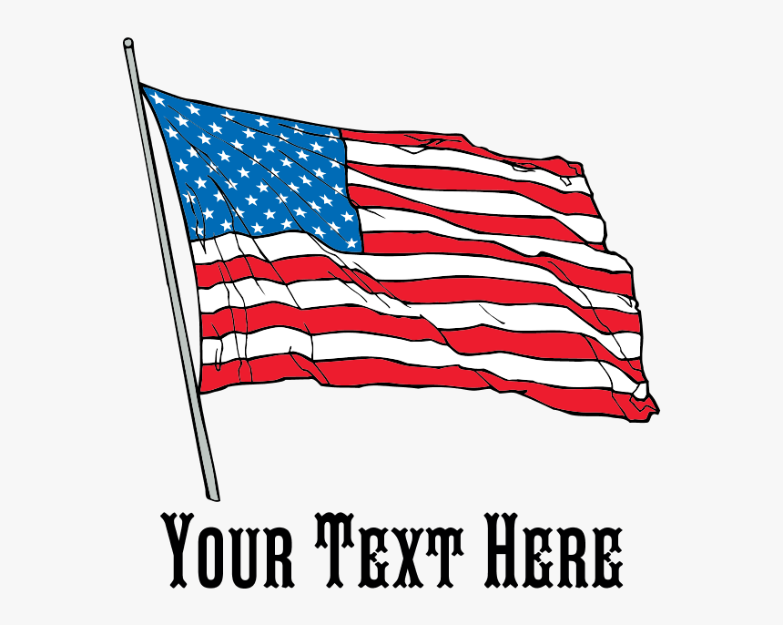 Custom Us Flag Design Banner - Flag Of The United States, HD Png Download, Free Download